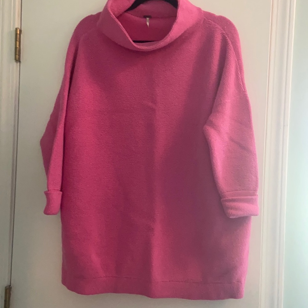 Free People Ottoman Tunic Hot Pink